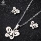 Wholesale Ladies Gold Butterfly Jewelry Set